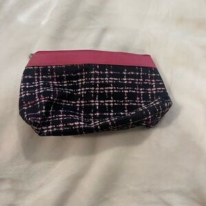 Stylish Pink and Black Women's Makeup Bag